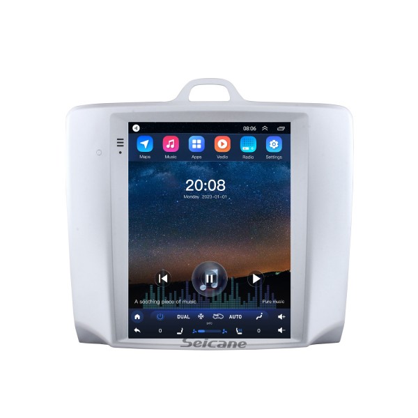 2005-2014 Ford Classic Focus 9,7 pouces Android 10.0 Radio de navigation GPS avec écran tactile HD Prise en charge Bluetooth WIFI AUX Carplay Caméra de recul