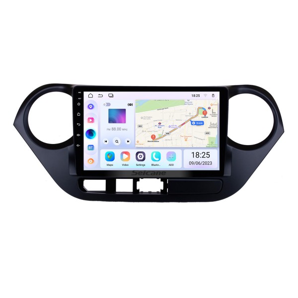 Écran tactile HD 9 pouces Android 14.0 2013-2016 HYUNDAI I10 Grand i10 RHD Radio de navigation GPS avec prise en charge Bluetooth WiFi Lien miroir Commande au volant