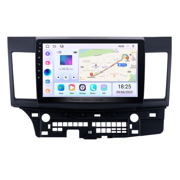 Android 13.0 2008-2015 Mitsubishi Lancer-ex Radio de navigation GPS à écran tactile HD de 10,1 pouces avec FM Bluetooth WIFI USB 1080P Lien miroir vidéo OBD2 Caméra de recul