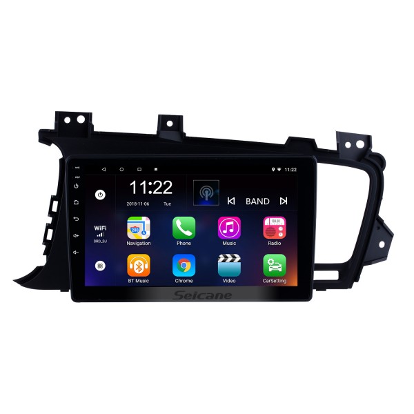 9 pouces 2011 2012 2013 2014 Kia k5 LHD Android 13.0 HD écran tactile Radio Système de navigation GPS avec commande au volant Bluetooth TV numérique Lien miroir Caméra de recul TPMS