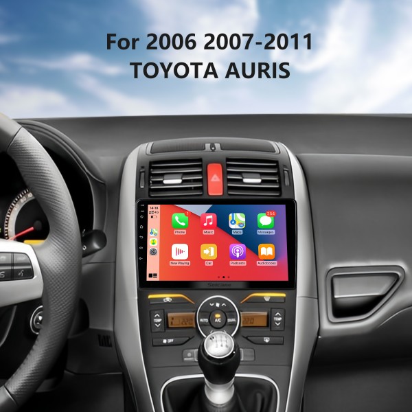 Pour 2006 2007-2011 TOYOTA AURIS Radio 9 pouces Android 13.0 HD Écran tactile Bluetooth avec système de navigation GPS Support Carplay 1080P