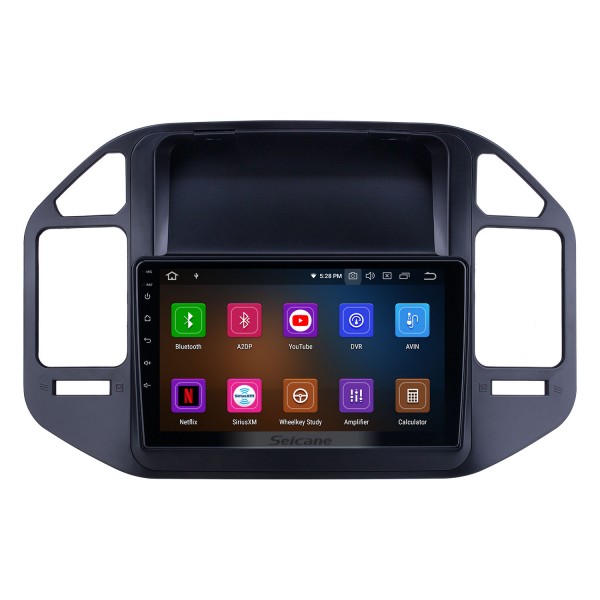 OEM 9 pouces Android 9.0 pour 2004 2005 2006-2011 Mitsubishi Pajero V73 Radio Bluetooth HD Écran tactile Système de navigation GPS Support Carplay TV numérique