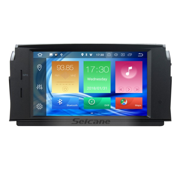 Système de navigation Android 5.1.1 Lecteur DVD GPS 2007-2011 Mercedes-Benz Classe C W204 C180 C200 C230 C30 avec commande au volant Mirror Lien Bluetooth Wifi Caméra de recul OBD2 DAB DVR