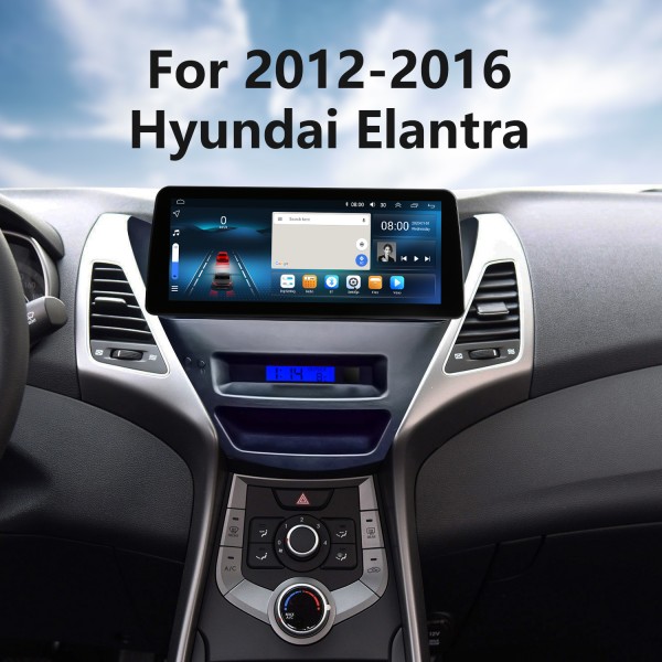 Android 12.0 Carplay 12,3 pouces Écran complet pour 2012 2013 2014-2016 HYUNDAI Elantra Radio de navigation GPS avec Bluetooth