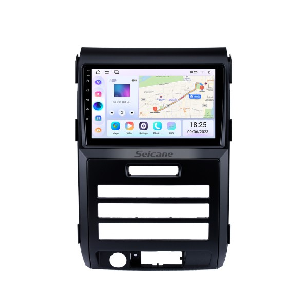 OEM 9 pouces Android 13.0 pour 2010 FORD F150/Raptor LHD Version Basse Radio Bluetooth HD Écran Tactile GPS Navigation support Carplay DAB+ OBD2 TPMS