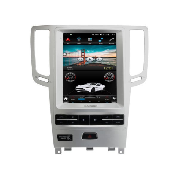 Stéréo de vente chaude de 9,7 pouces pour Infiniti GX G37 G25 G35 2008- 2015 Infiniti FX35 QX70 2007- 2012 Radio avec Carplay Bluetooth Android Auto