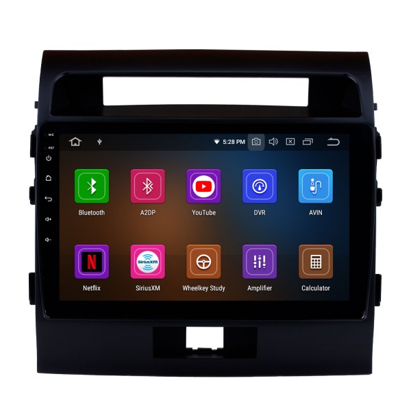 Système de navigation GPS à écran tactile OEM 10,1 pouces HD Android 13.0 pour 2007-2017 TOYOTA LAND CRUISER Support radio Stéréo de voiture Bluetooth Musique Lien miroir OBD2 3G / 4G WiFi Caméra de recul vidéo