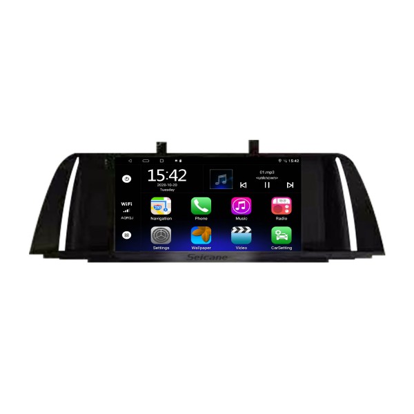 OEM 9 pouces Android 13.0 pour 2013-2016 Radio BMW Série 5 F10 F11 avec système de navigation GPS à écran tactile Bluetooth HD prenant en charge Carplay DAB +