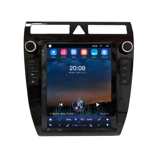 Écran tactile HD pour 2004 AUDI A6 Radio Android 10.0 Système de navigation GPS 9,7 pouces avec prise en charge USB Bluetooth TV numérique Carplay