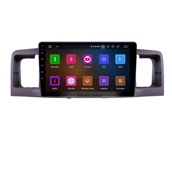Android 13.0 Radio de navigation GPS 9 pouces pour Toyota Corolla 2006-2013 avec écran tactile HD Carplay Prise en charge USB Bluetooth DVR TV numérique