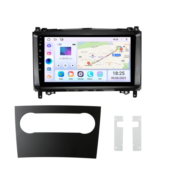 9 pouces pour 2004-2012 BENZ B200/ A-KLASSE (W169)/ B-KLASSE (W245) Radio de navigation GPS avec écran tactile Bluetooth AUX prise en charge OBD2 DVR Carplay