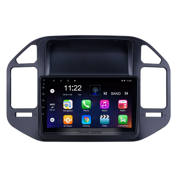 Android 13.0 9 pouces pour 2004 2005 2006-2011 Mitsubishi Pajero V73 Radio HD Système de navigation GPS à écran tactile avec prise en charge Bluetooth Carplay Caméra arrière