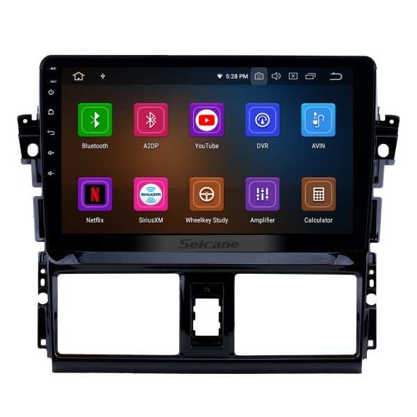 10,1 pouces Android 13.0 2013 2014 2015 2016 Radio GPS Toyota Vios avec écran tactile 1024 * 600 Musique Bluetooth 4G WiFi Caméra de recul Lien miroir OBD2 Commande au volant