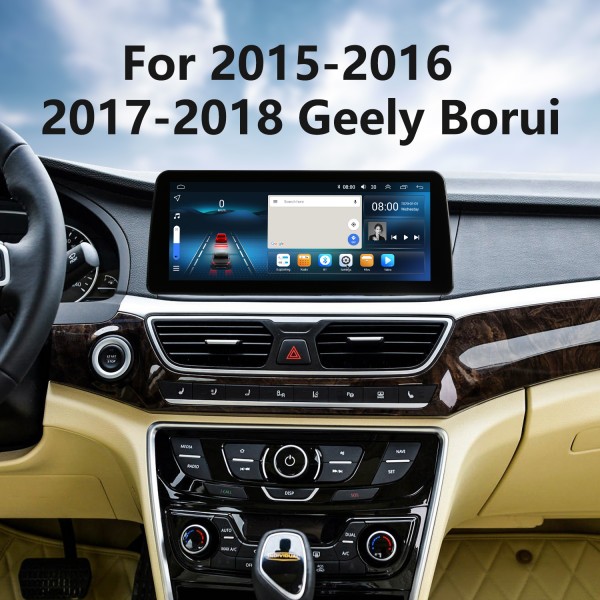 Système de navigation GPS 12,3 pouces Android 12.0 pour 2015-2016 2017-2018 Geely Borui Stéréo avec prise en charge de l'écran tactile Bluetooth Caméra de recul