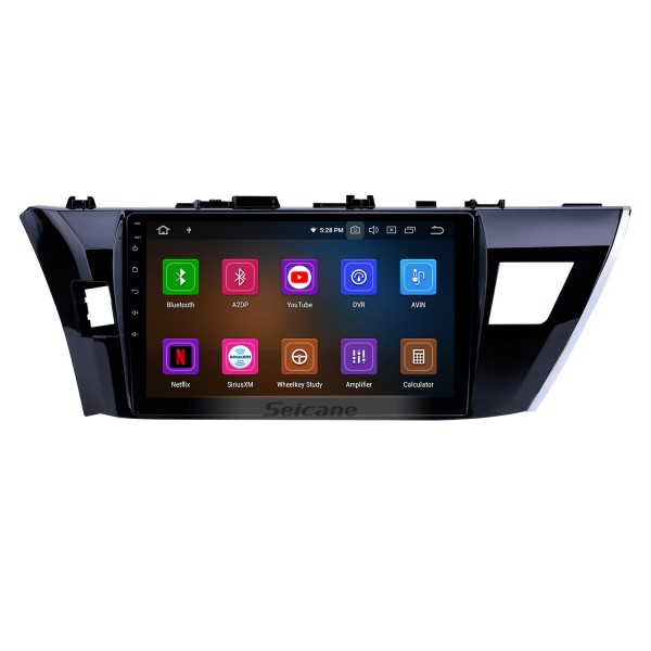Toyota Corolla 11 2012-2014 2015 2016 E170 E180 Android 13.0 Radio Lecteur DVD Système de navigation Bluetooth HD 1024*600 Écran tactile Unité principale avec OBD2 DVR Caméra de recul TV 1080P Vidéo 3G WIFI Commande au volant USB Lien miroir