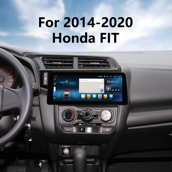 Pour 2014 2015 2016-2020 Honda FIT 12,3 pouces Android 12.0 HD Écran tactile Auto Stéréo WIFI Bluetooth Système de navigation GPS Prise en charge radio SWC DVR OBD Carplay RDS