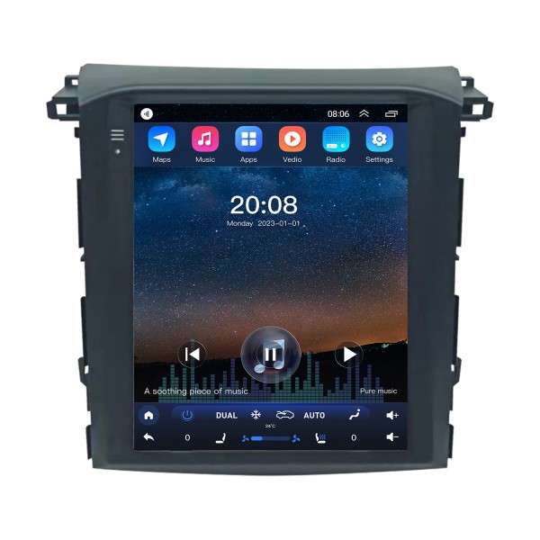 OEM 9,7 pouces Android 10.0 pour 2019 SUBARU XV FORESTER Radio de navigation GPS avec écran tactile Bluetooth WIFI prise en charge TPMS Carplay DAB +