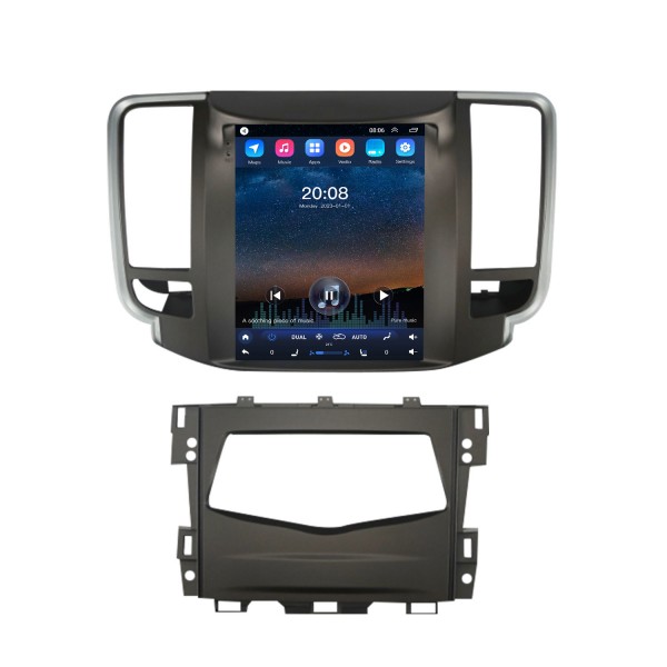 Système de navigation GPS Android 10.0 9,7 pouces pour 2008-2013 NISSAN teana Radio Multimédia à écran tactile avec prise en charge Carplay Bluetooth Caméra de recul WIFI OBD2
