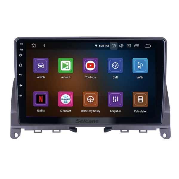 9 pouces Android 11.0 pour 2007-2014 Mercedes BENZ Classe C w204 Radio de navigation GPS avec prise en charge de l&amp;#39;écran tactile Bluetooth HD TPMS DVR Caméra Carplay DAB +