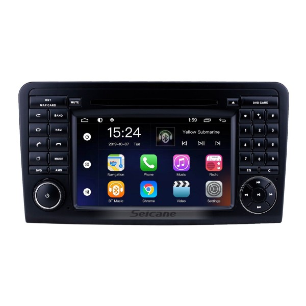 Android 9.0 7 pouces pour Mercedes Benz ML CLASS W164 ML350 ML430 ML450 ML500 / GL CLASS X164 GL320 Radio HD Système de navigation GPS à écran tactile avec prise en charge Bluetooth Carplay DVR