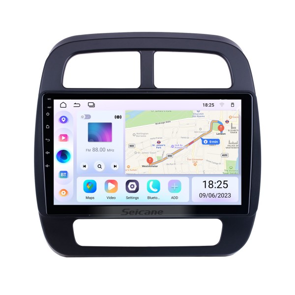 Écran tactile HD 10,1 pouces Android 14.0 pour 2019 Renault City K-ZE Radio Système de navigation GPS avec prise en charge Bluetooth Carplay DVR