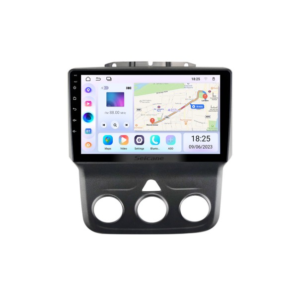 Unité principale Android 13.0 HD à écran tactile de 9 pouces pour 2013 2014 2015-2019 DODGE RAM 1500 Radio de navigation GPS Bluetooth avec prise en charge AUX OBD2 SWC Carplay