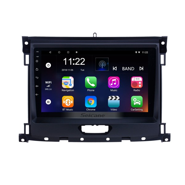 Android 13.0 Radio de navigation GPS à écran tactile HD de 9 pouces pour Ford Ranger 2018 avec prise en charge Bluetooth USB AUX Carplay DVR SWC