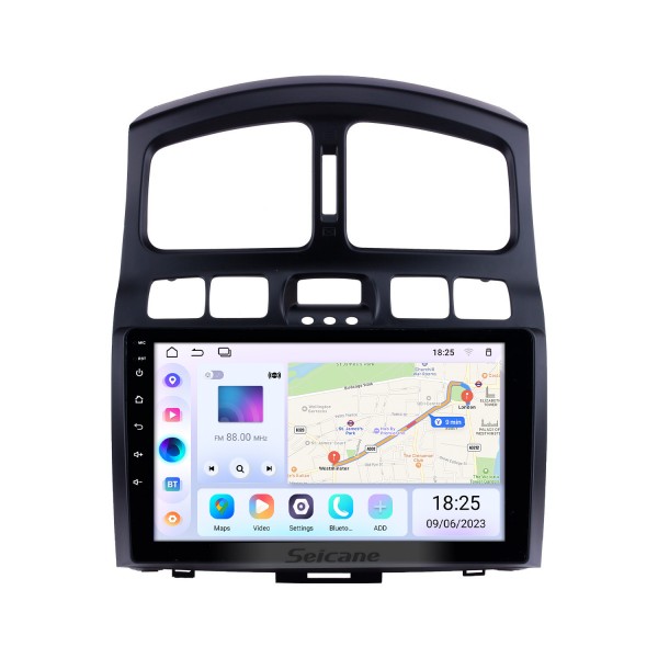 9 pouces 2005-2015 Hyundai Classic Santafe HD Écran tactile Unité principale Navigation GPS AUX MP3 Bluetooth Autoradio Tuner TV Caméra de recul