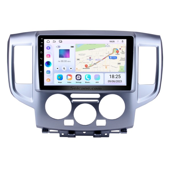 Android 13.0 2009-2016 Mise à niveau de la radio NISSAN NV200 avec navigation GPS Écran tactile stéréo de voiture Lien miroir Bluetooth OBD2 AUX WiFi DVR 1080P Vidéo