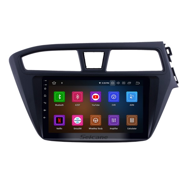 OEM 9 pouces Android 13.0 Radio pour 2014-2017 Hyundai i20 RHD Bluetooth HD Écran tactile Navigation GPS Carplay Prise en charge USB 4G WIFI Commande au volant