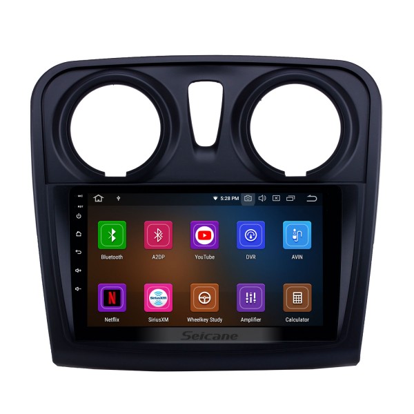 OEM 9 pouces Android 13.0 Radio pour 2012-2020 Renault Dacia Sandero Bluetooth HD Écran tactile Navigation GPS Prise en charge de Carplay Caméra arrière