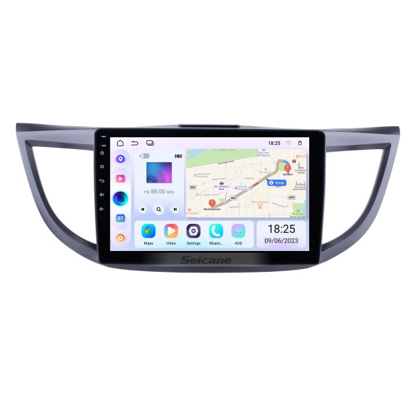 Android 13.0 10.1 pouces 2011-2015 Honda CRV HD 1024 * 600 à écran tactile Radio système de navigation GPS avec Bluetooth DVR Lien de miroir WIFI 1080P Commande au volant