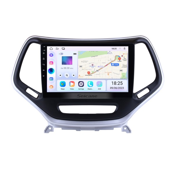 2016 Jeep Grand Cherokee 10,1 pouces Android 13.0 Radio à écran tactile Système de navigation GPS WIFI Bluetooth Prise en charge des commandes au volant OBD2 DVR Caméra de recul