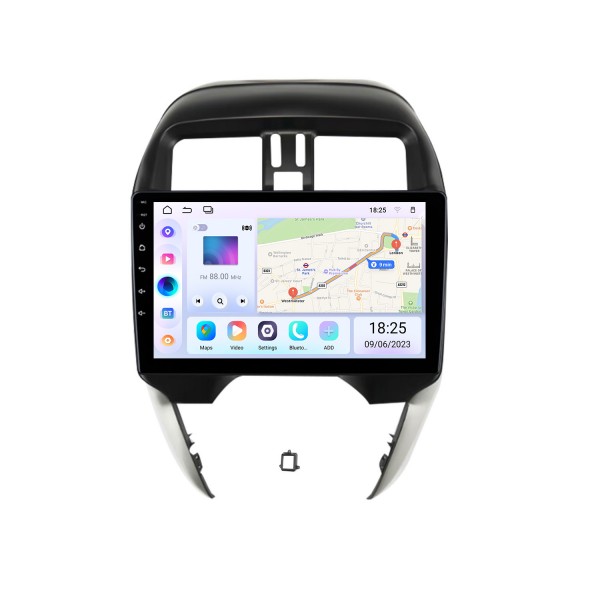 10,1 pouces Android 14.0 pour 2019 NISSAN SUNNY LHD Système de navigation GPS stéréo avec prise en charge de l&amp;#39;écran tactile Bluetooth Caméra de recul