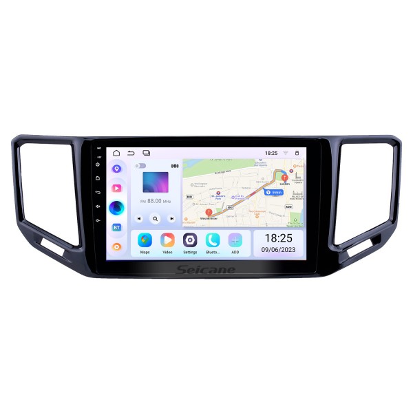 10,1 pouces Android 14.0 HD Radio de navigation GPS à écran tactile pour 2017-2018 VW Volkswagen Teramont avec prise en charge Bluetooth WIFI Carplay OBD