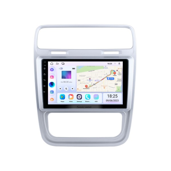 9 pouces Android 14.0 pour 2015 VW Volkswagen Scirocco manuel A / C autoradio système de navigation GPS avec écran tactile HD prise en charge Bluetooth Carplay