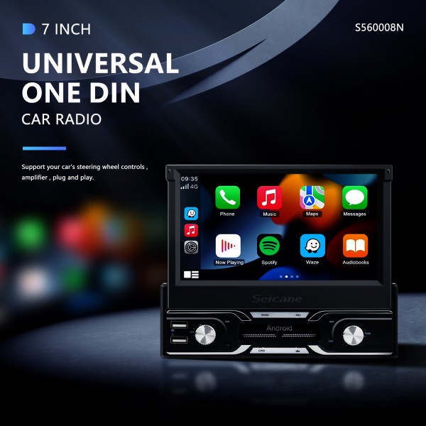 Autoradio universel 1 DIN de 7 pouces, lecteur multimédia de navigation GPS avec Bluetooth, WIFI, prise en charge de la musique, lien miroir, SWC, DVR, vidéo 1080P
