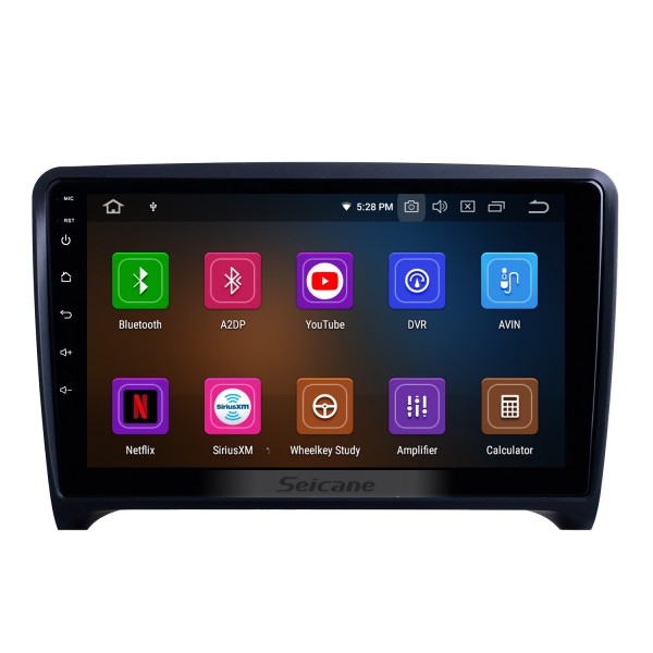 9 pouces pour 2006 2007 2008-2013 Audi TT Radio Android 13.0 Système de navigation GPS avec écran tactile Bluetooth HD Support Carplay TV numérique