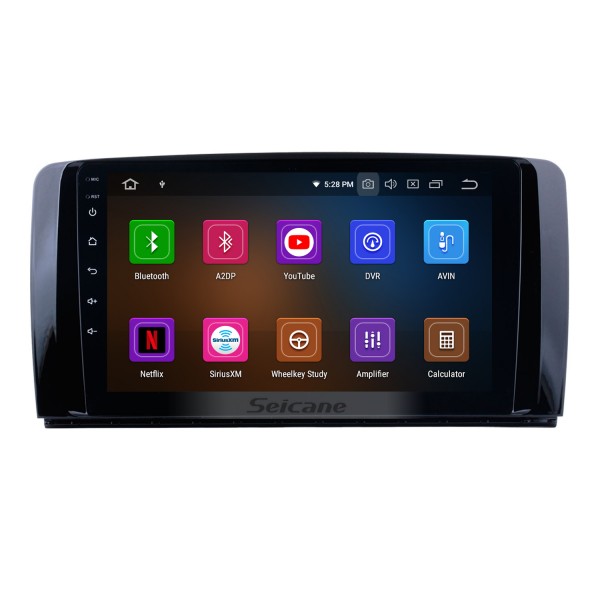 9 pouces 2006-2013 Mercedes Benz Classe R W251 R280 R300 R320 R350 R63 Android 12.0 HD Radio à écran tactile Système de navigation GPS avec Bluetooth WIFI USB 1080P Vidéo OBD2 DVR Lien miroir Commande au volant