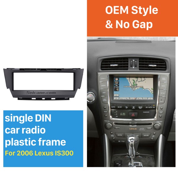 Top Quality 1 Din 2006 Lexus IS300 Car Radio Fascia Dash CD Coupez le kit d'installation Frame Panel adaptateur DVD