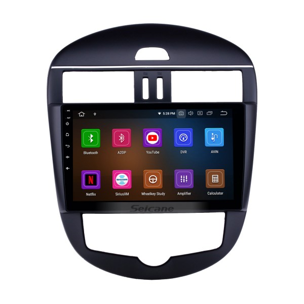 10,1 pouces Android 12.0 Radio pour 2011-2014 Nissan Tiida Auto A / C Bluetooth HD à écran tactile Navigation GPS Carplay USB support TPMS DAB + DVR
