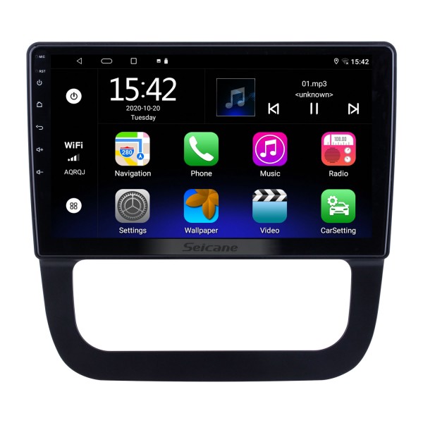 Pour 2011 Volkswagen SAGITAR Radio Android 13.0 HD Écran tactile 10,1 pouces Système de navigation GPS avec prise en charge Bluetooth Carplay DVR