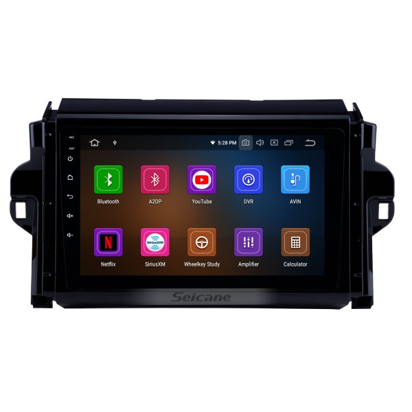 9 pouces Android 13.0 HD écran tactile auto stéréo GPS Radio système de navigation GPS pour 2015-2018 TOYOTA FORTUNER/COVERT Bluetooth prise en charge DVR Vedio Carplay 3G/4G WIFI commande au volant