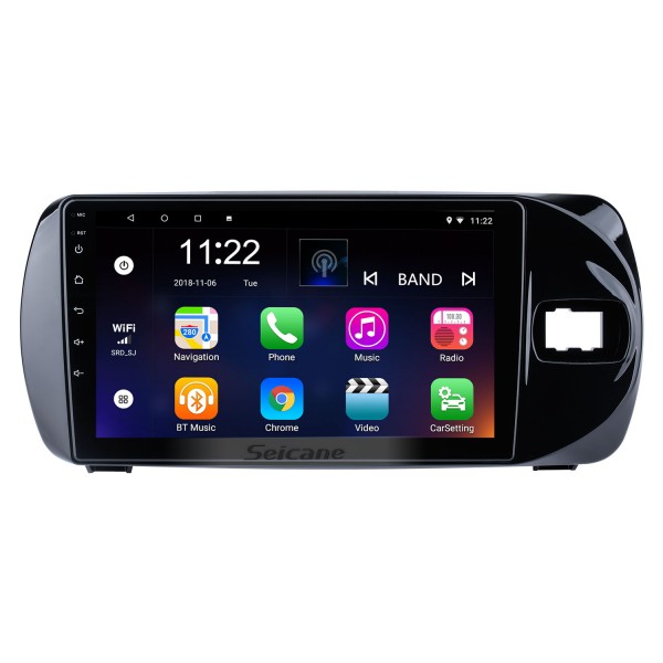 9 pouces Android 14.0 HD Écran tactile 2015-2020 Toyota Vitz Conduite à droite Voiture GPS Navigatin avec prise en charge du système Bluetooth Carplay