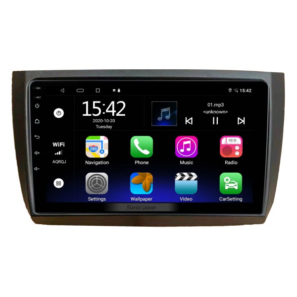 Pour 2018 LIFAN 620EV/650EV Radio Android 13.0 HD Écran tactile 10.1 pouces Système de navigation GPS avec prise en charge Bluetooth Carplay DVR