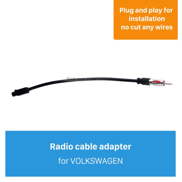 Adaptateur de prise de câble d'antenne de voiture haut de gamme pour VOLKSWAGEN / New Ford