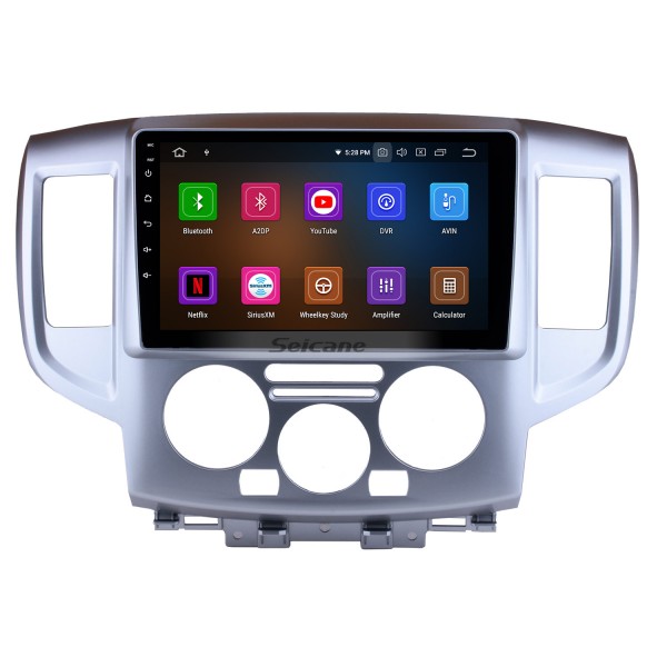 Système de navigation GPS à écran tactile HD de 9 pouces Radio Android 12.0 pour 2009-2016 NISSAN NV200 prise en charge AUX stéréo Carplay Bluetooth / 4G WiFi caméra de recul OBD2 DVR