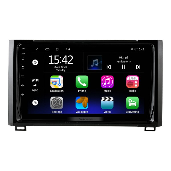 9 pouces Android 13.0 Radio IPS Système de navigation GPS plein écran pour TOYOTA TUNDRA 2014 avec RDS 3G WiFi Bluetooth Support OBD2 Commande au volant DVR