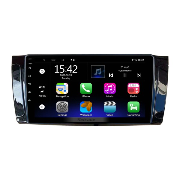 9 pouces Android 14.0 HD Écran tactile pour 2015 HUASONG 7 Radio Système de navigation GPS avec prise en charge WIFI Bluetooth Commande au volant Caméra AHD DVR