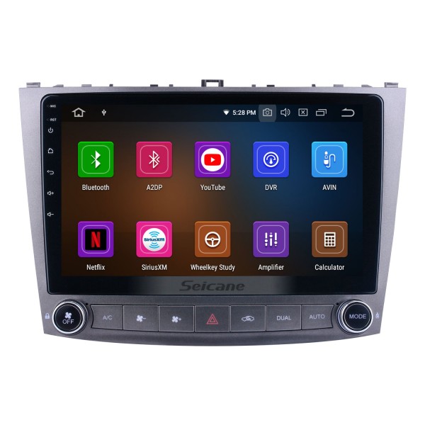 Android 13.0 Pour 2005-2010 Lexus IS250 IS300 IS200 IS220 IS350 Radio Système de navigation GPS 10,1 pouces avec écran tactile Bluetooth HD Prise en charge de Carplay SWC